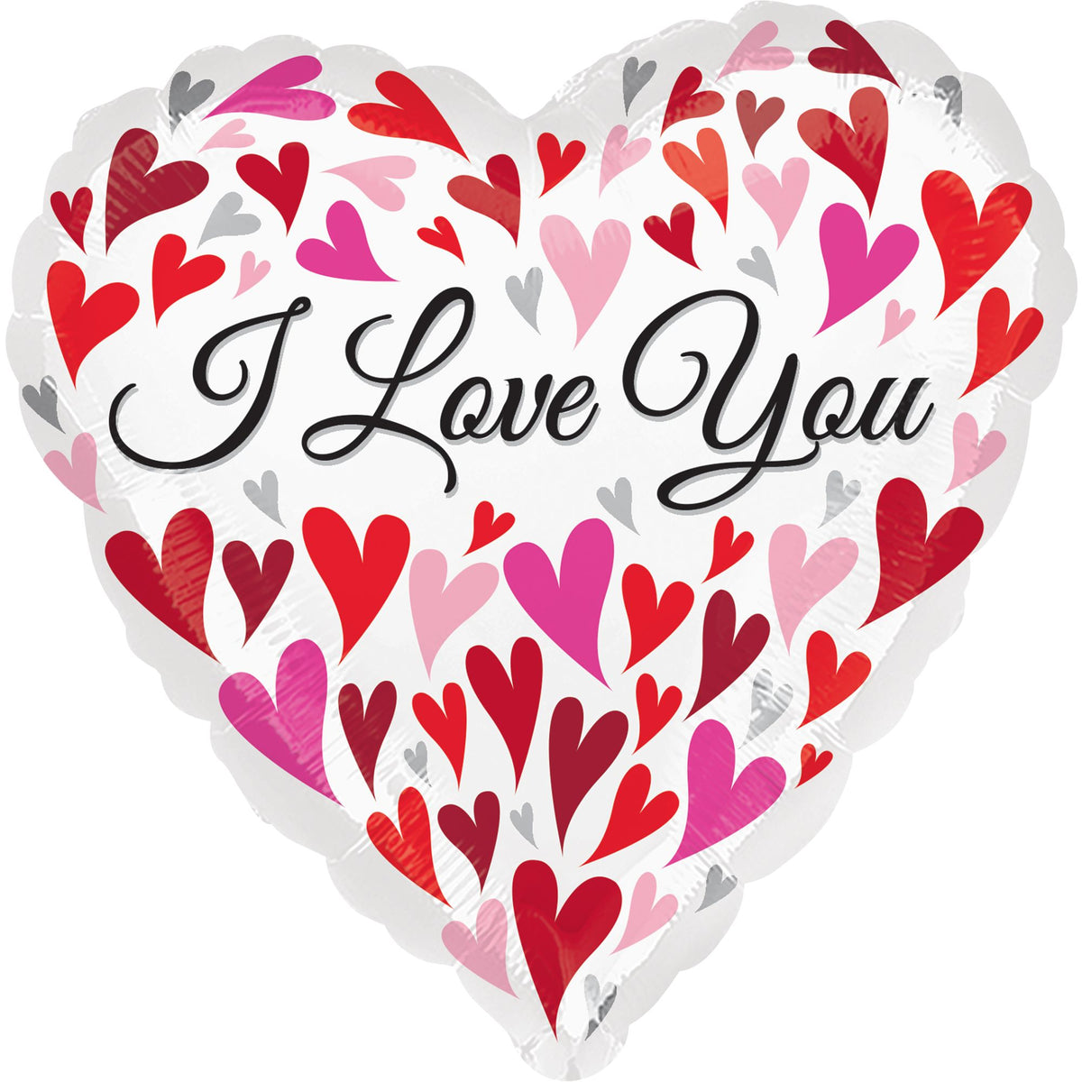Heartfelt "I Love You" 18-Inch Foil Balloon