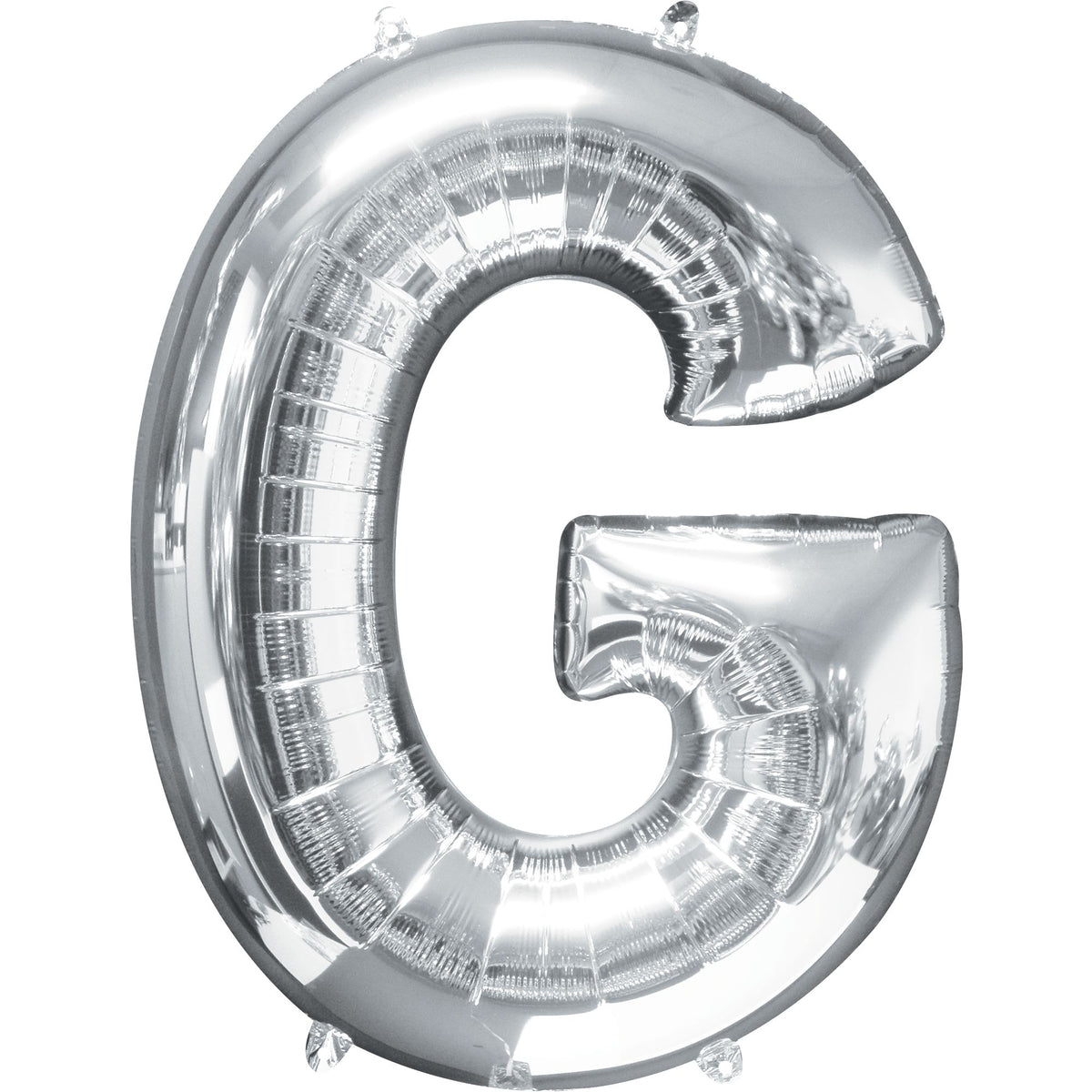 Silver Letter G Foil Balloon - Metallic Mylar Party Decor