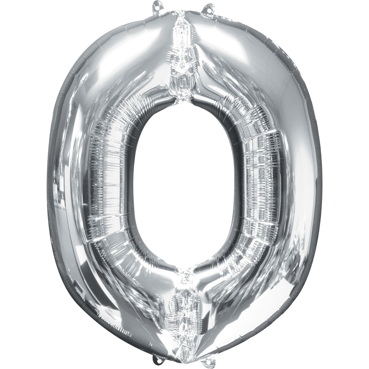 Silver Foil Letter "O" Balloon - Metallic Super Shape
