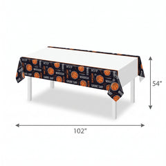 "Nothin' But Net" Basketball Plastic Table Cover