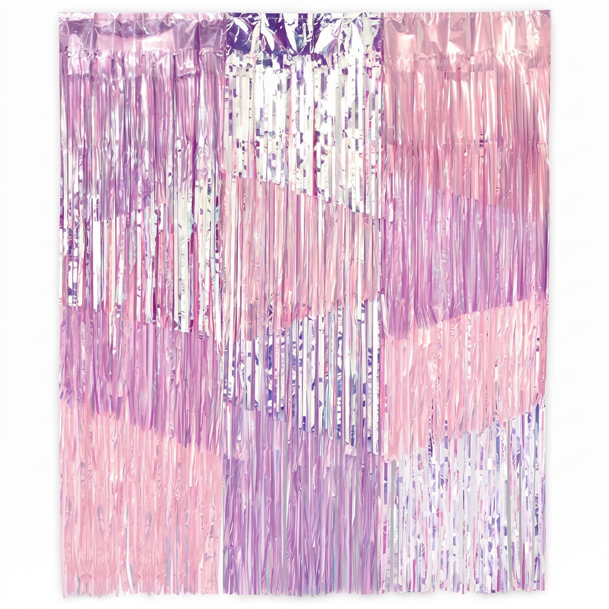 Iridescent Luminous Pastel Fringe Backdrop Kit