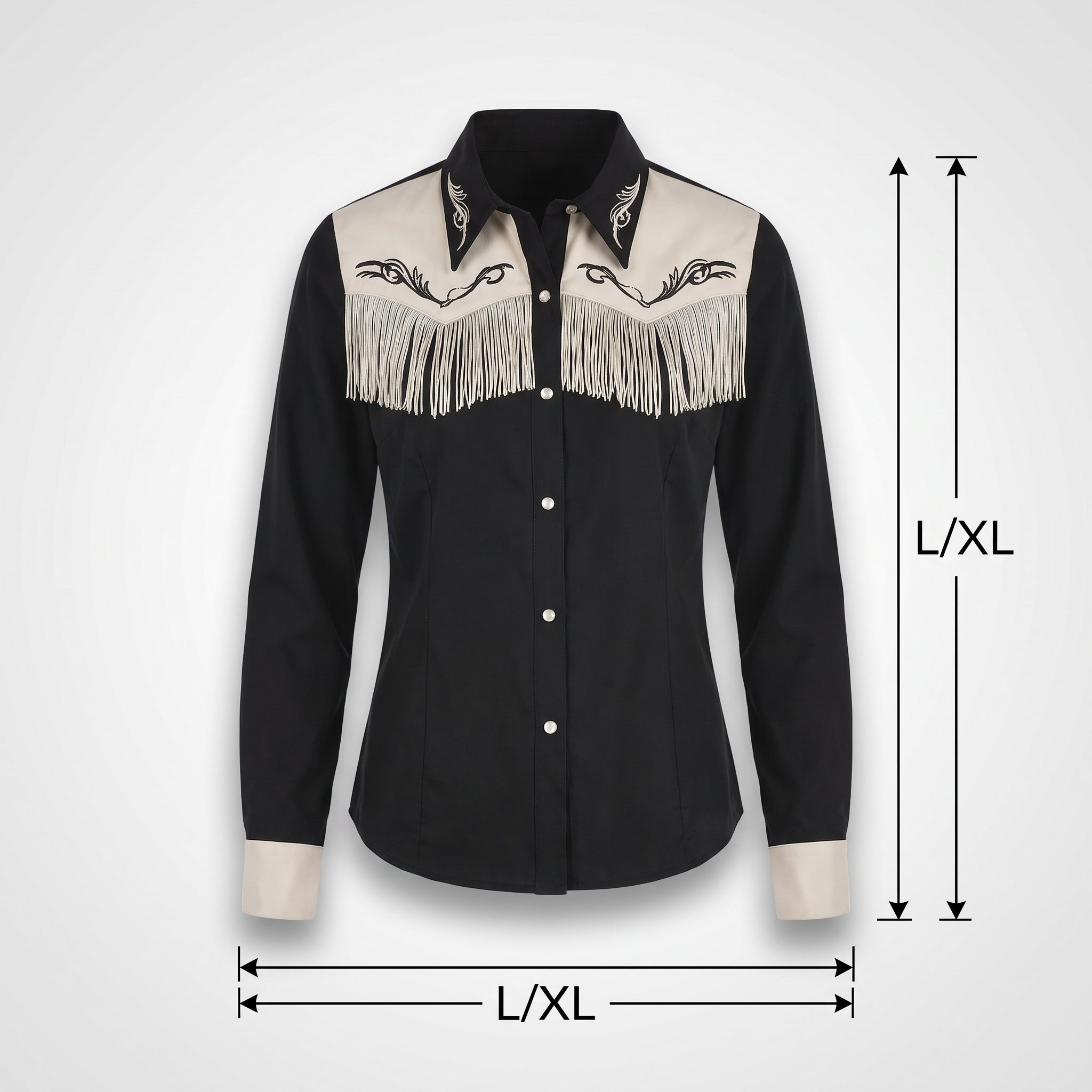 Women's Western Costume Shirt L/XL