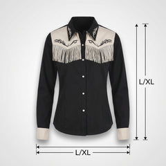 Women's Western Costume Shirt L/XL