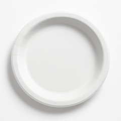 Classic White 10" Solid Color Paper Plates