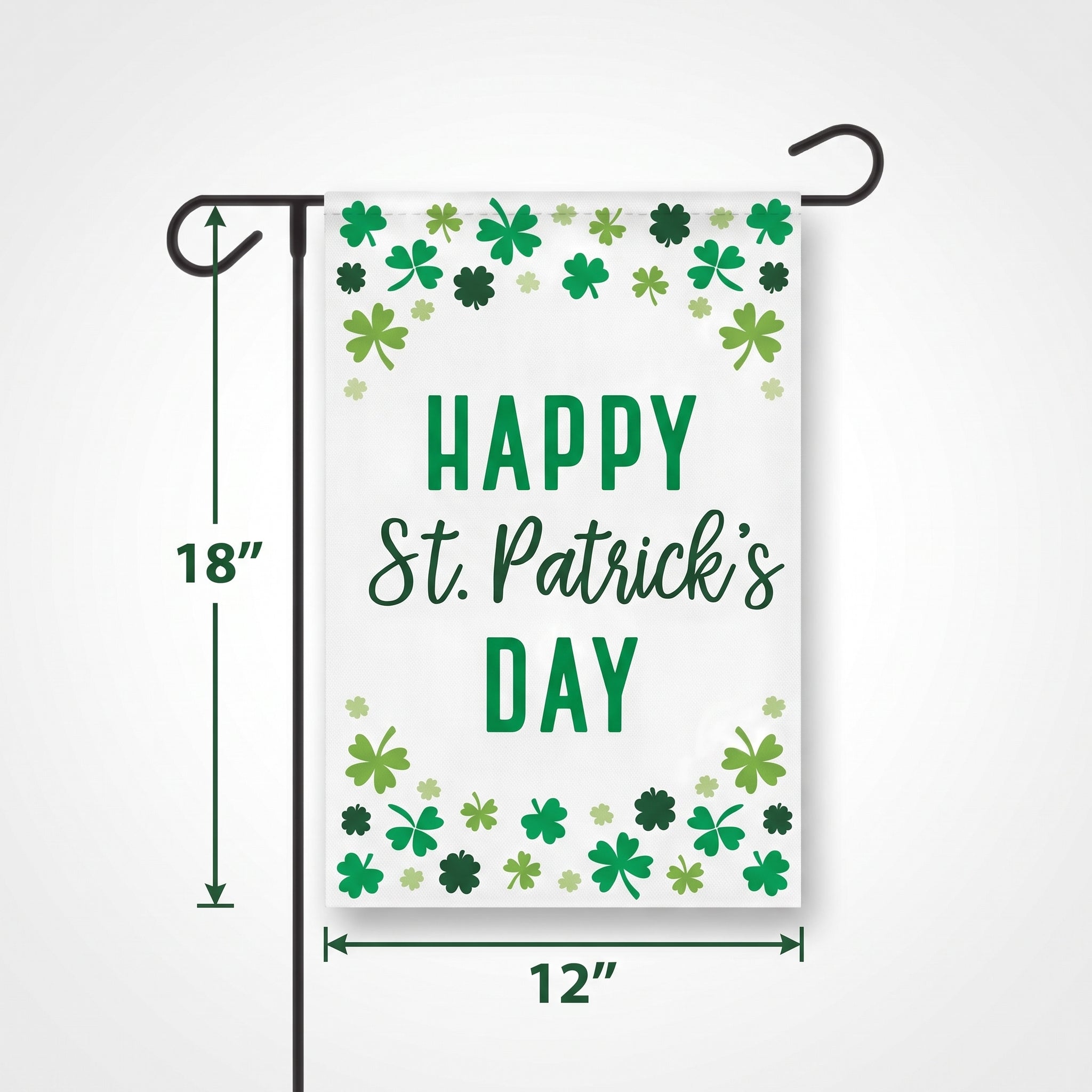 St. Patrick's Day Metal Yard Stake Canvas Sign