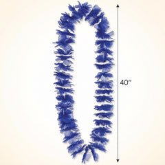 Royal Blue Lei Necklace - 40-Inch