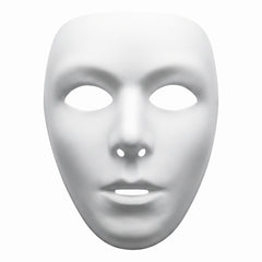Classic White Full Face Mask