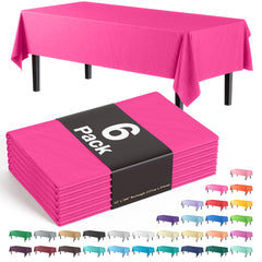 Premium Cerise Table Covers | 6 Pack