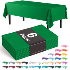 Premium Emerald Green Table Covers | 6 Pack