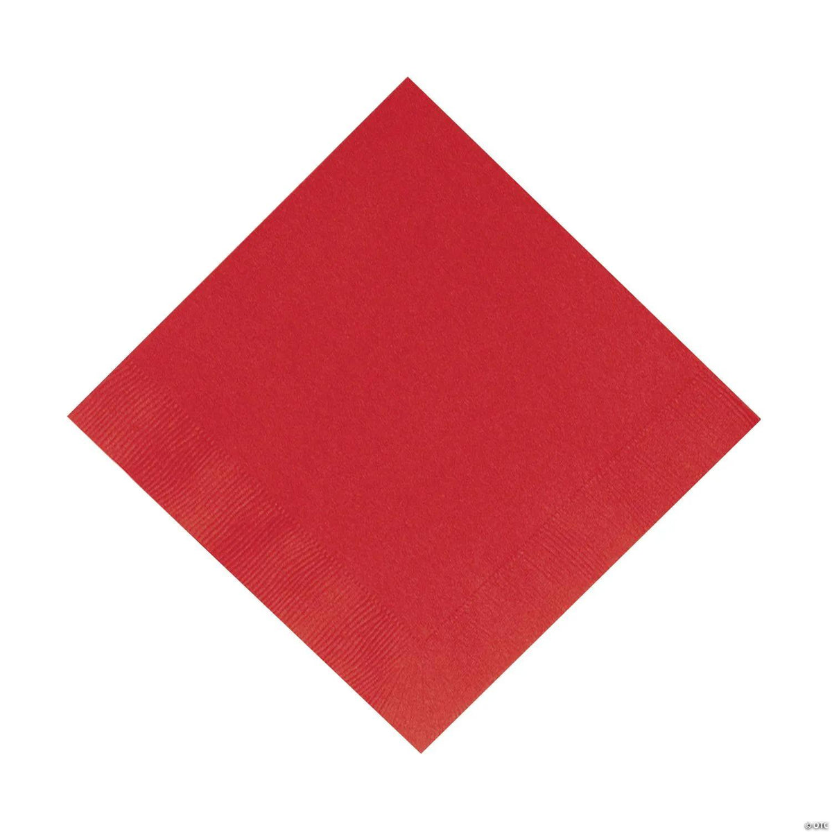 Apple Red Lunch Napkins - 6.5 In. x 6.5 In. - Solid Color