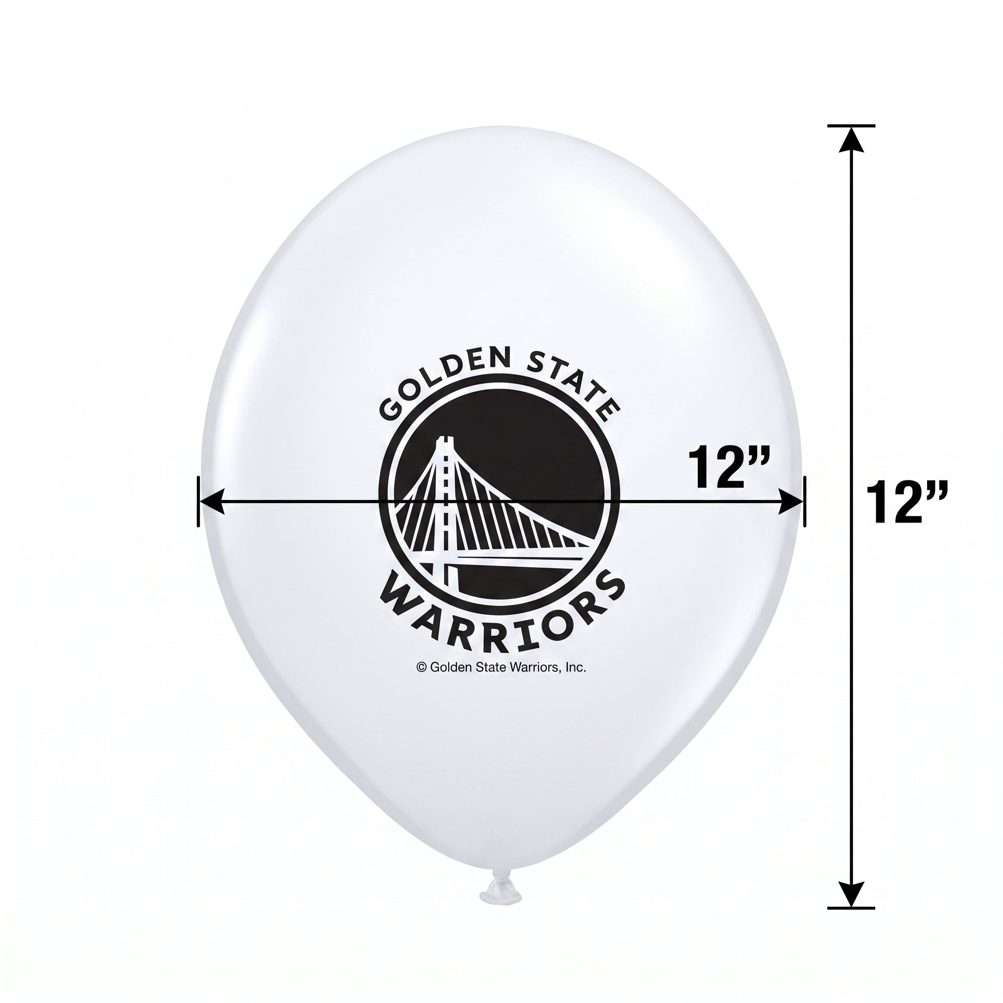 Golden State Warriors 12" Printed Latex Balloons - 6 Pack