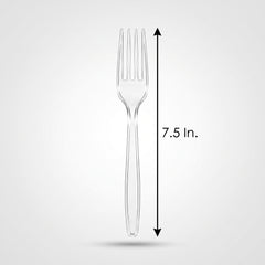 Clear Plastic Forks - Pack of 20 - 7.5 in.