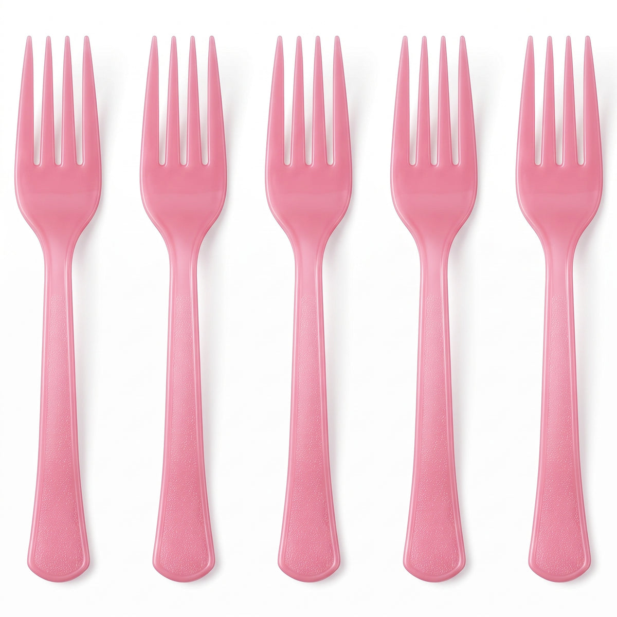 Pink Plastic Forks - 7.5 In. | 20 Count