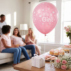 "It's a Girl!" 12-Inch Printed Latex Balloons