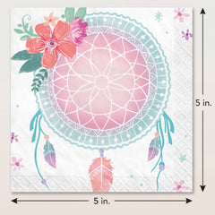Free Spirit Baby's First Birthday Beverage Napkins - 5 In. X 5 In.