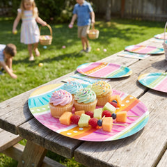 Vibrant Egg-Shaped Melamine Platter for Easter