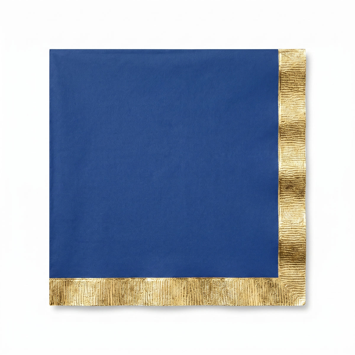 Royal Blue Luncheon Napkins with Gold Hot Stamp | 6.5 in. X 6.5 in.