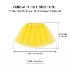 Yellow Tulle Child Tutu - Cheer & Costume Essential
