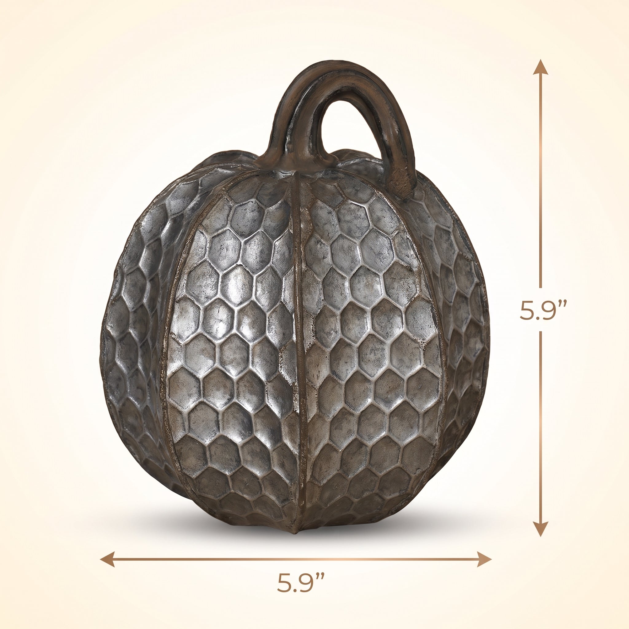 Metallic Pumpkin Halloween Tabletop Decoration