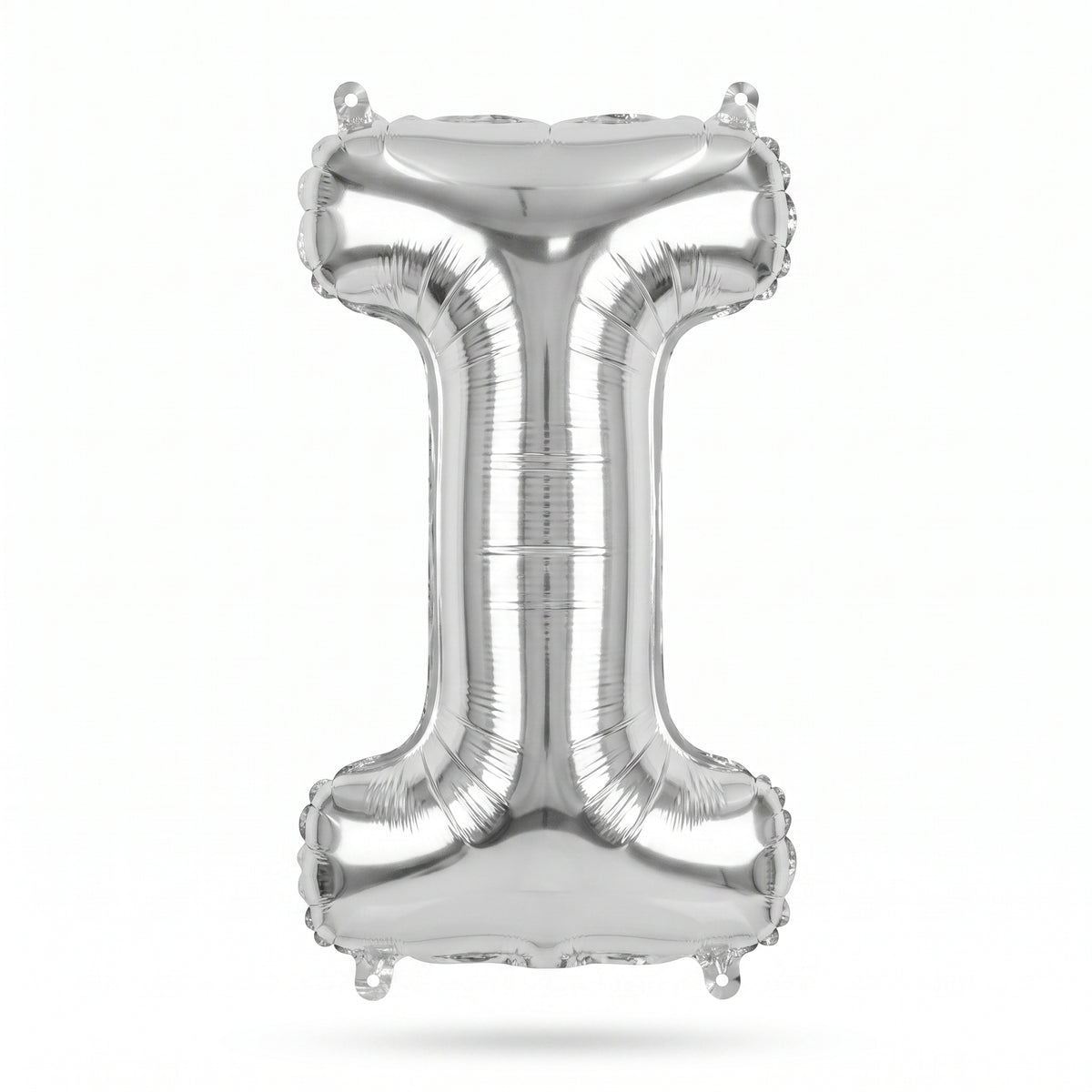 Silver Foil Letter "I" Air-Filled Balloon