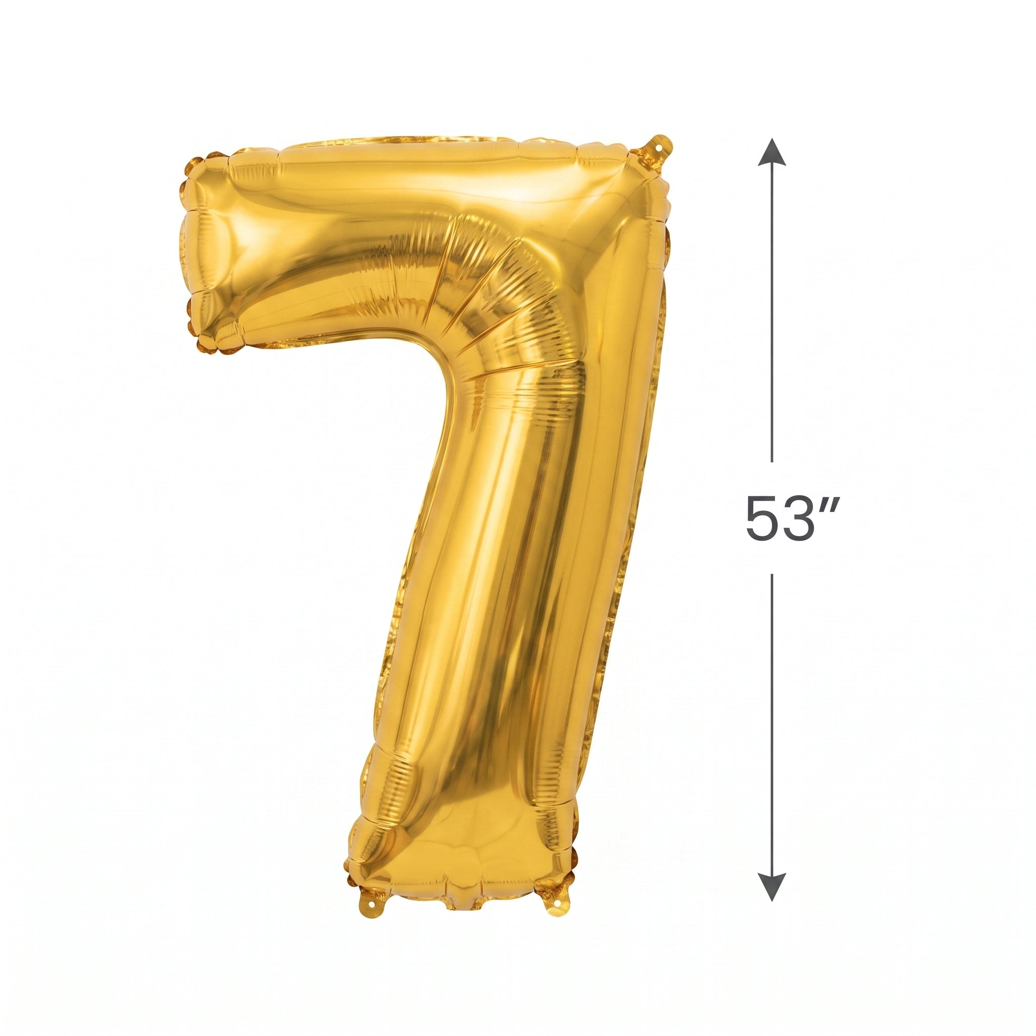 Gold Number 7 Foil Balloon - 50 Inch