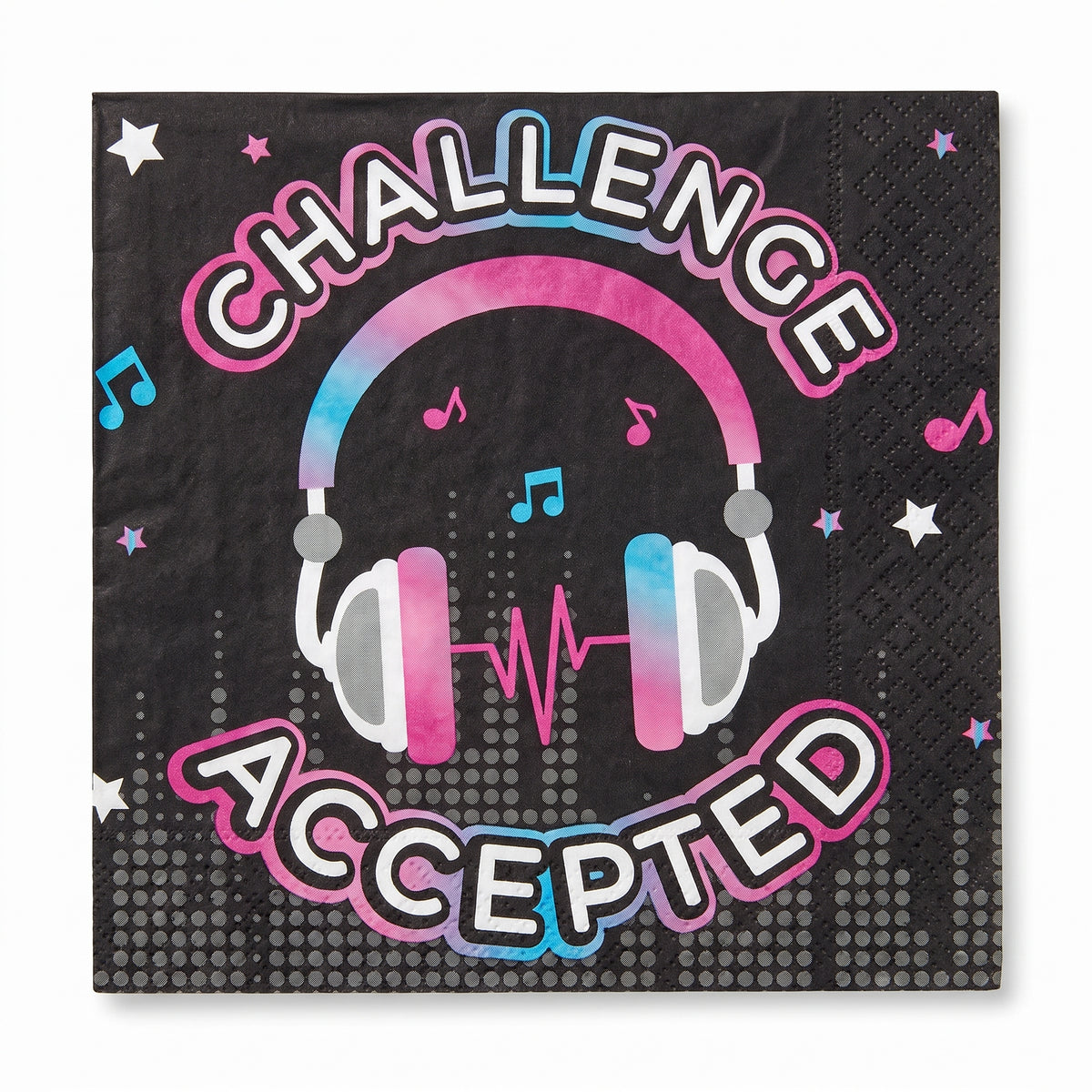 "Challenge Accepted" Internet Famous Luncheon Napkins - 6.5 In. x 6.5 In., 16-Pack