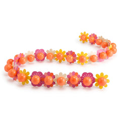 Retro Summer Floral Balloon Garland, 12-ft