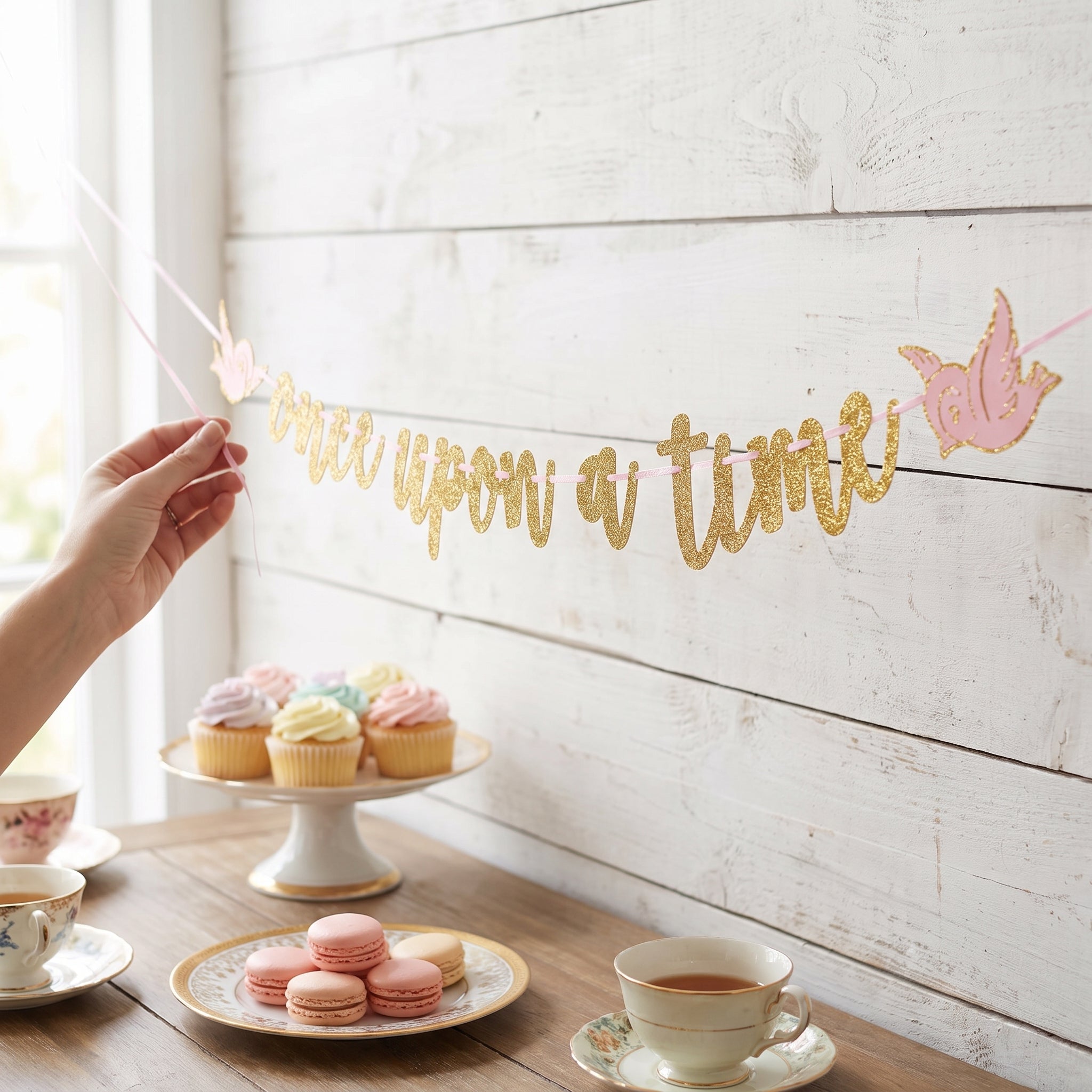 Disney Princess "Once Upon A Time" Glitter Letter Banner