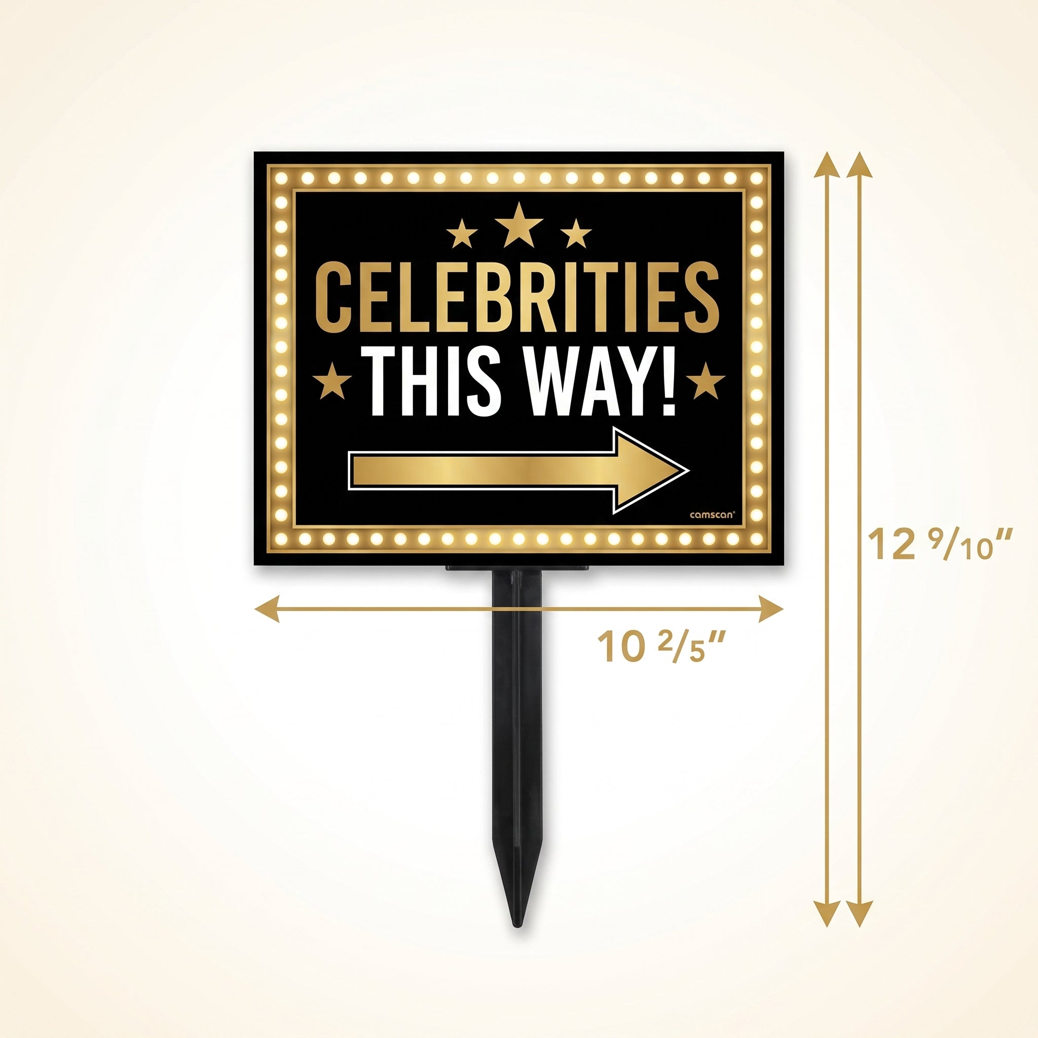 Hollywood Awards Night "Celebrities This Way" Yard Stake Sign