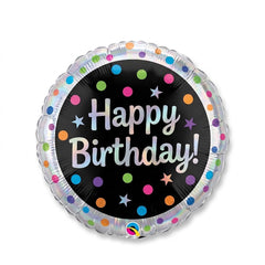 17" Polka Dot Foil Birthday Balloon