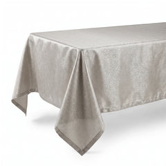 Elegant Silver Fabric Table Cover - 60" x 104"