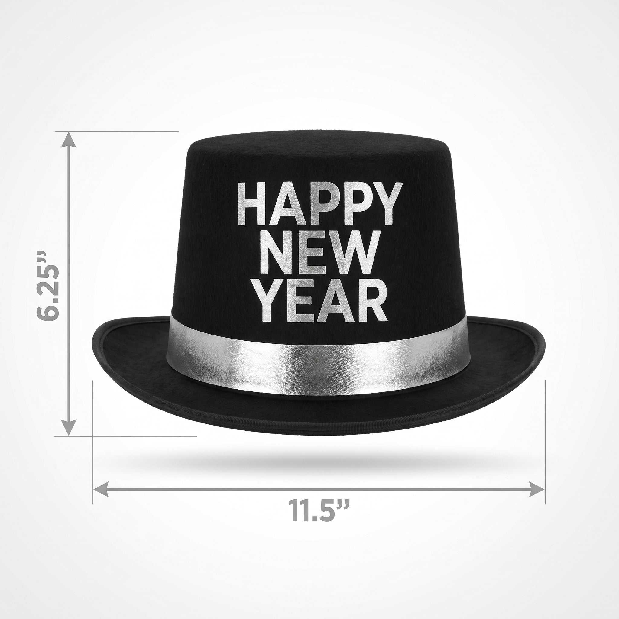 Illuminating "Happy New Year" Top Hat - Perfect for New Year's Eve Celebrations