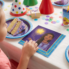 Disney Wish Asha Lunch Napkins - 6.5 In. x 6.5 In. - 16 Pack