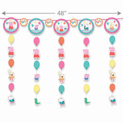 Peppa Pig Party Hanging String Decoration Garland, 10 ft