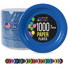 7 in. Dark Blue Paper Plates | Case of 1000