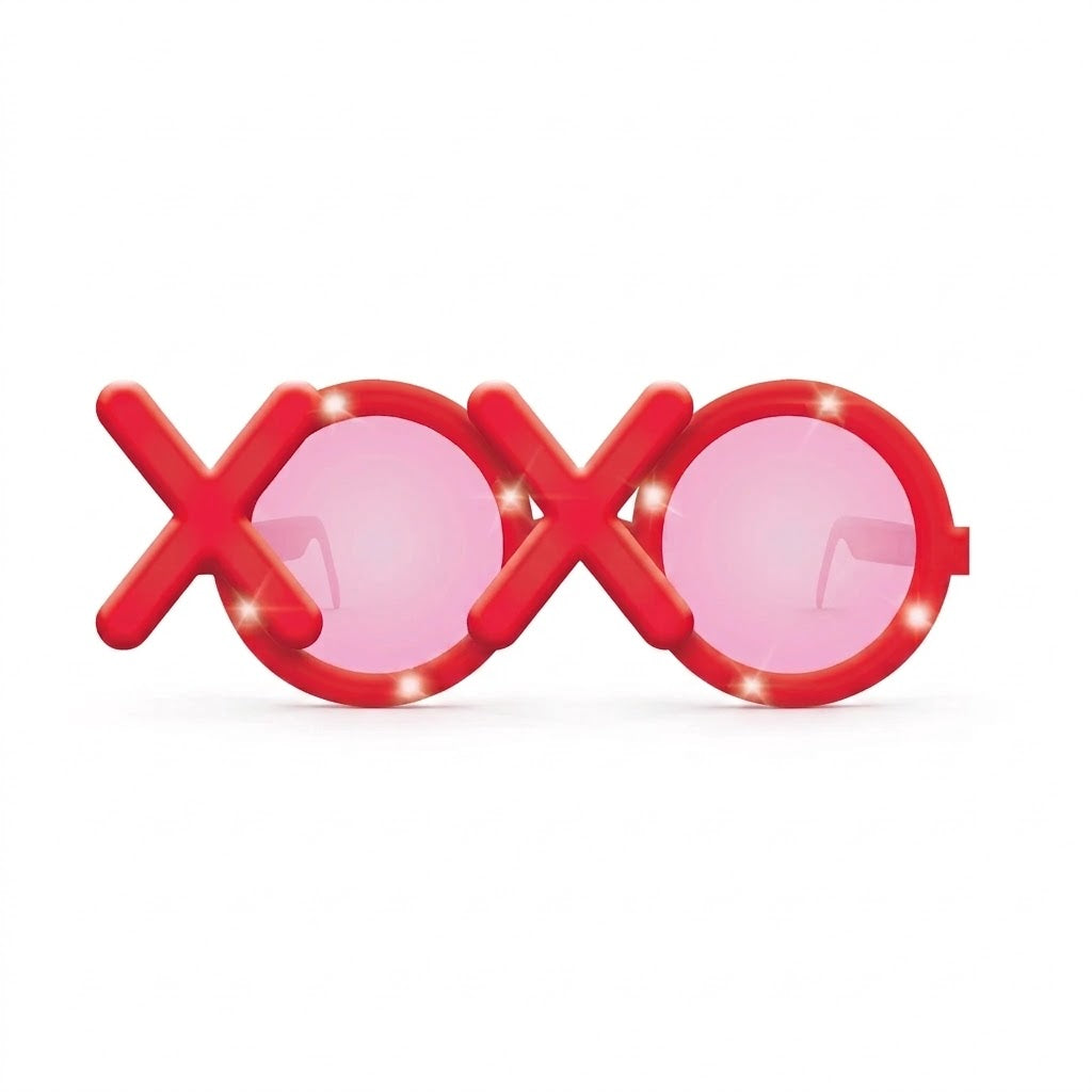 Valentine's Light-Up Heart XOXO Glasses