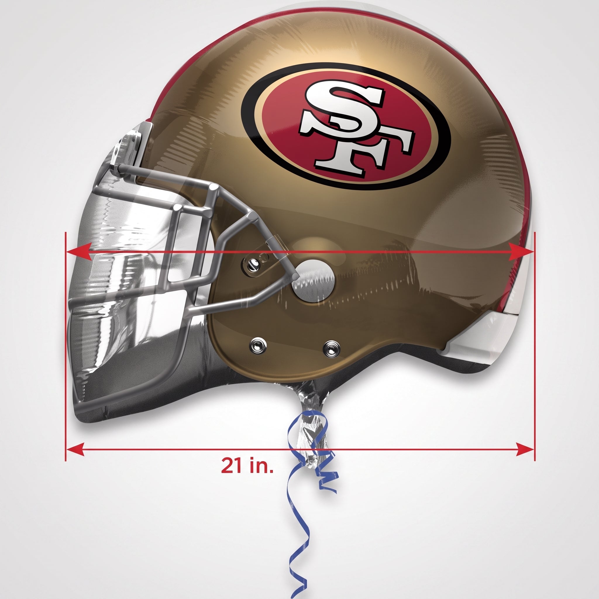 San Francisco 49ers Helmet Foil Balloon  -21 inch