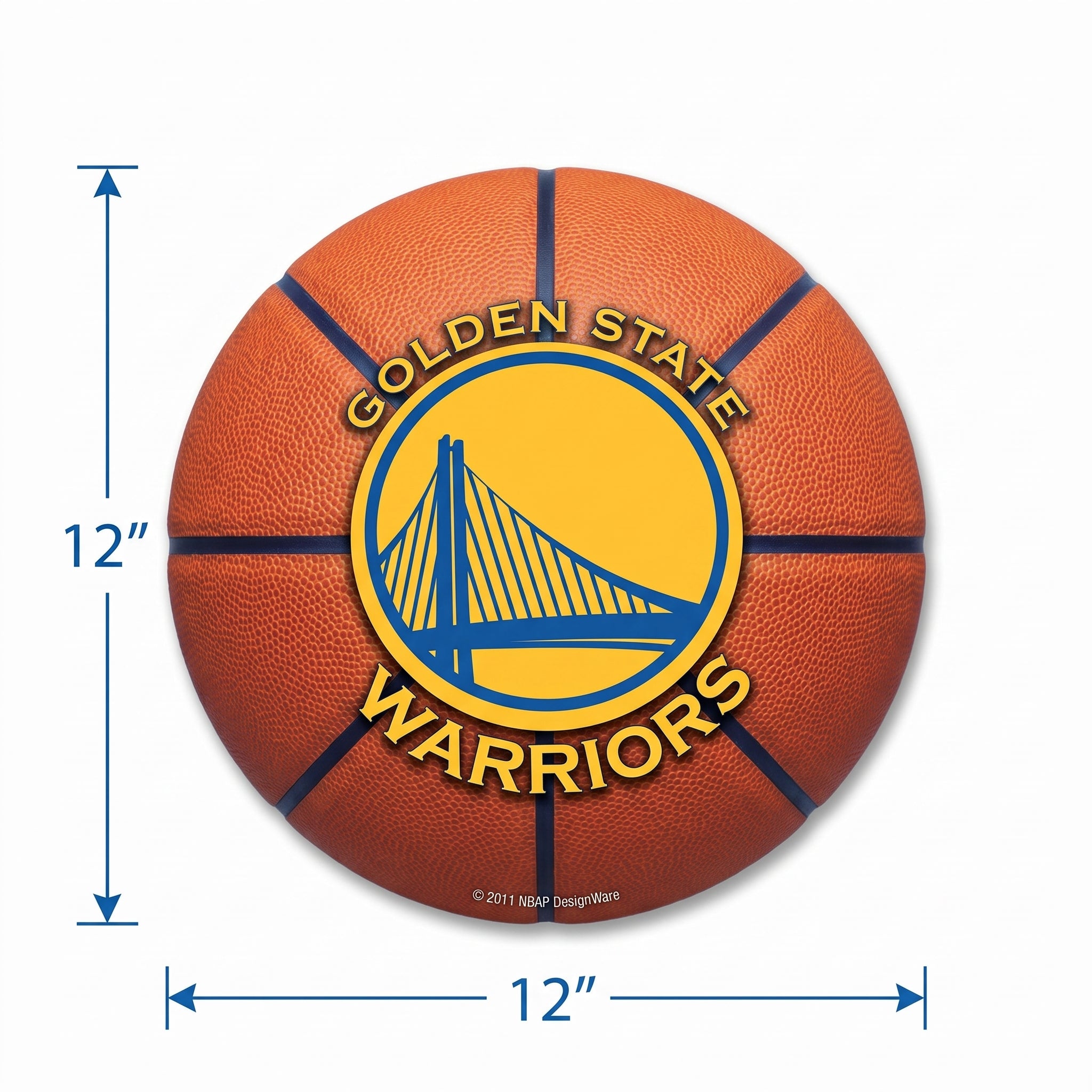 Golden State Warriors 12" Basketball Cutout