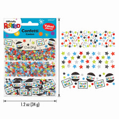 "Officially Retired" Multi-Coloured Confetti for Retirement Celebrations, 1.2 oz