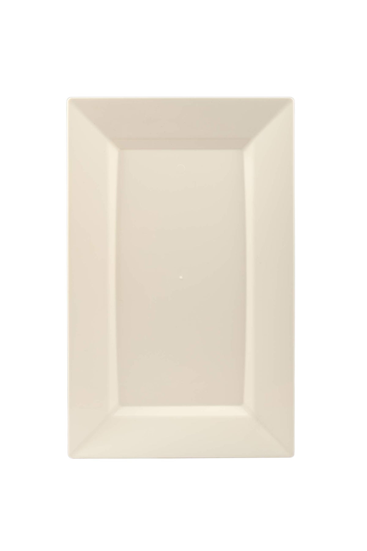 7.5 In. Ivory Rectangular Plates | 10 Count