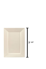 7.5 In. Ivory Rectangular Plates | 10 Count