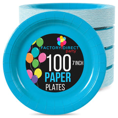 Unleashed - 7 In. Turquoise Paper Plates | 100 Count