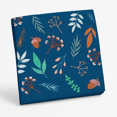 Fall Gather Printed Beverage Napkins - 40-Pack, 2-Ply, 5 in. x 5 in.