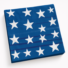 Painted Patriotic Beverage Napkins