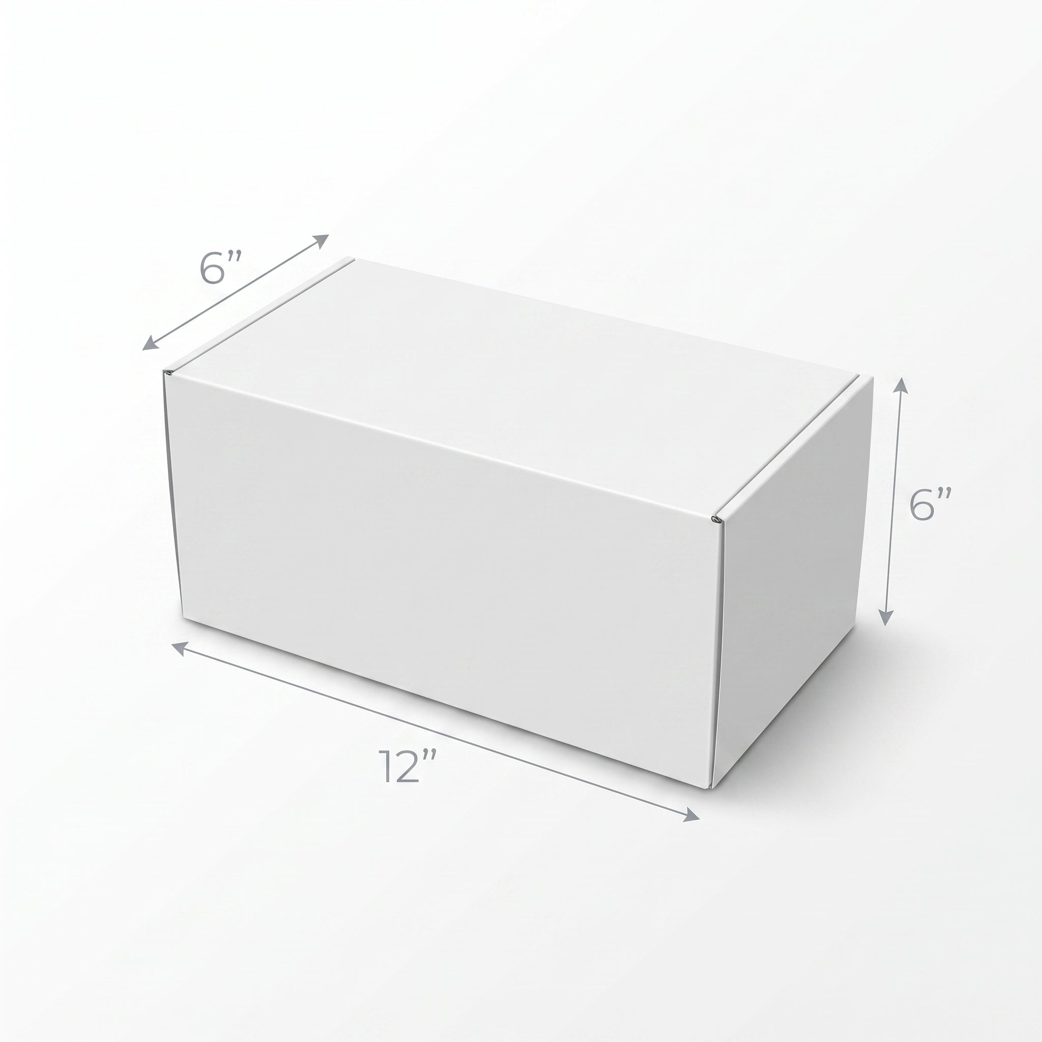Elegant White Gift Box for Every Occasion - 12" x 6" x 6"