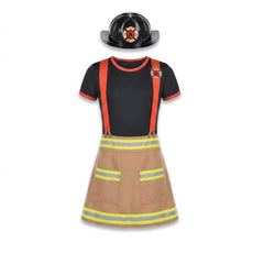 Wild Firefighter Halloween Costume For Girls - Child L (12-14)