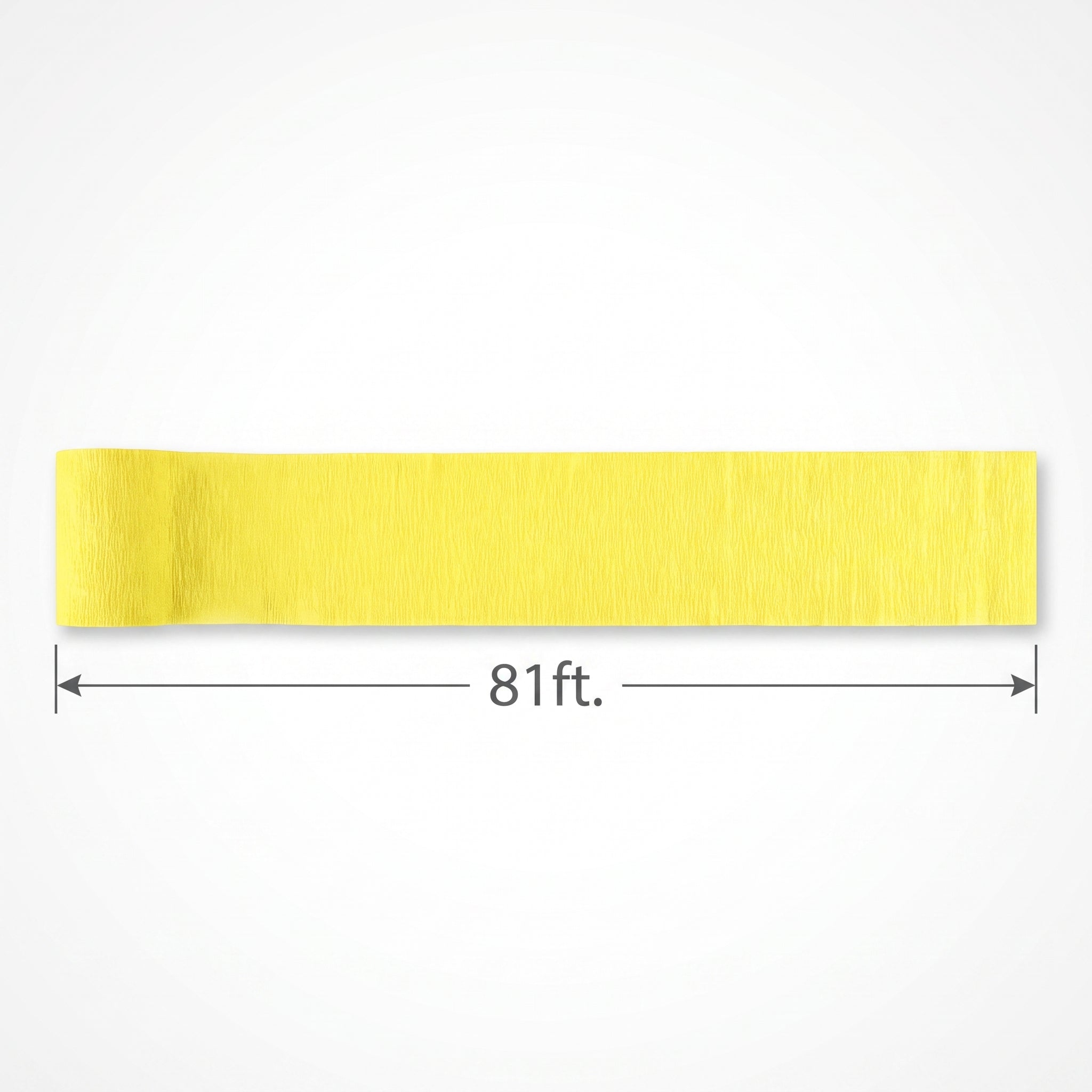 Yellow Crepe Streamer - 81 ft.