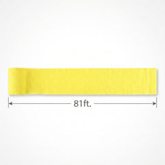 Yellow Crepe Streamer - 81 ft.