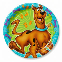 Scooby-Doo 7" Round Paper Plates - Kids Birthday Party Tableware