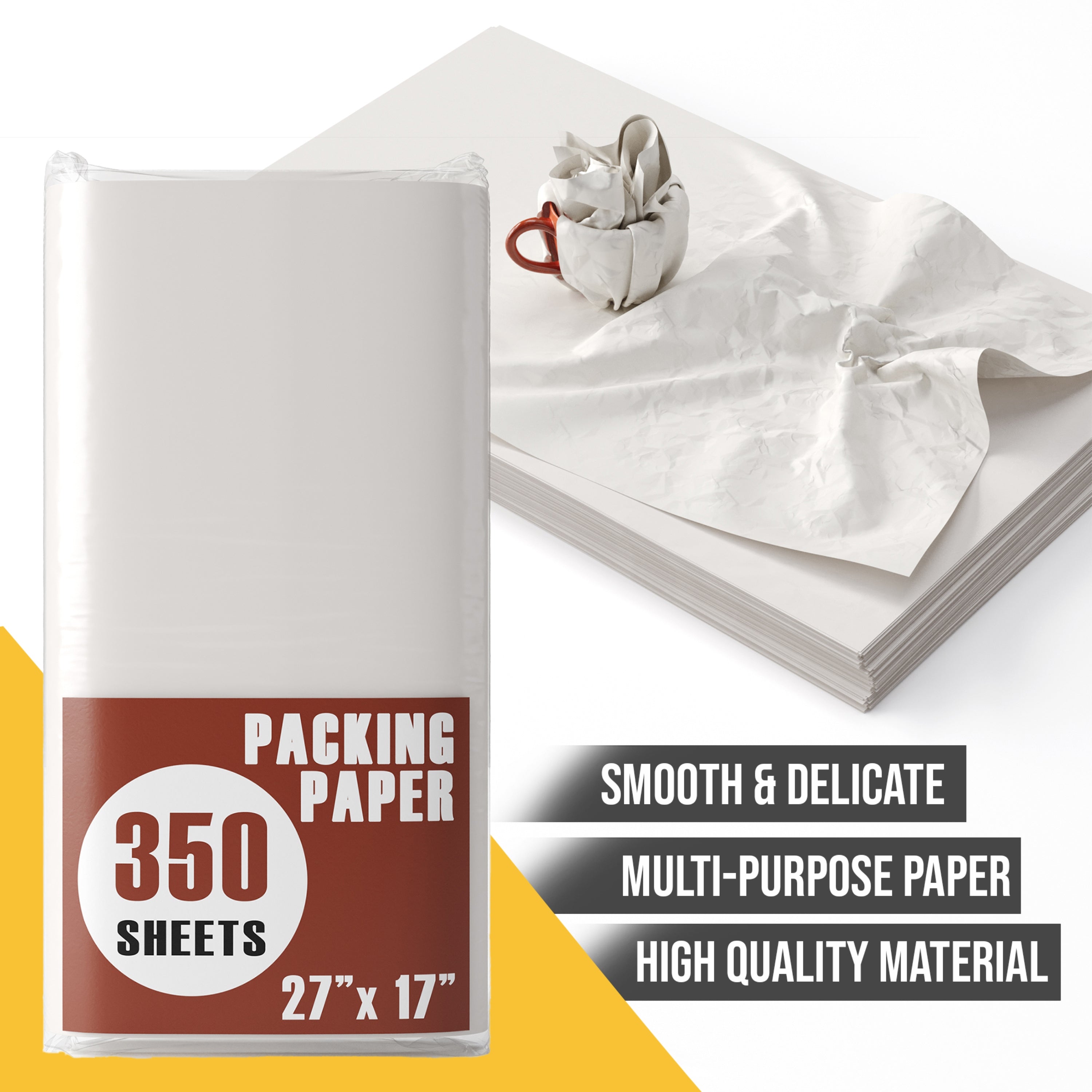 Newsprint Packing Paper 27 In. x 17 In. | 350 Sheets